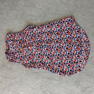 V-Neck Patterned Dress Tank